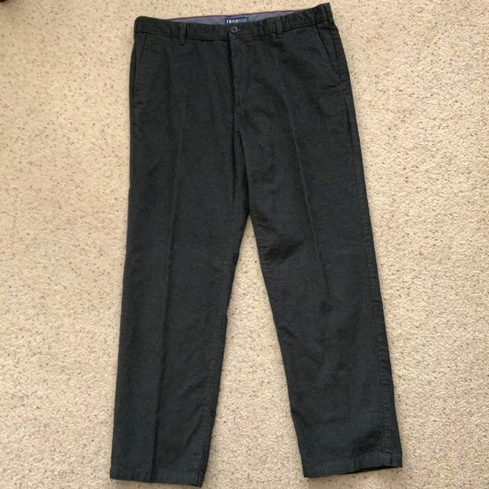 Izod Mens Corduroy Pants, W38xL 32, Grey